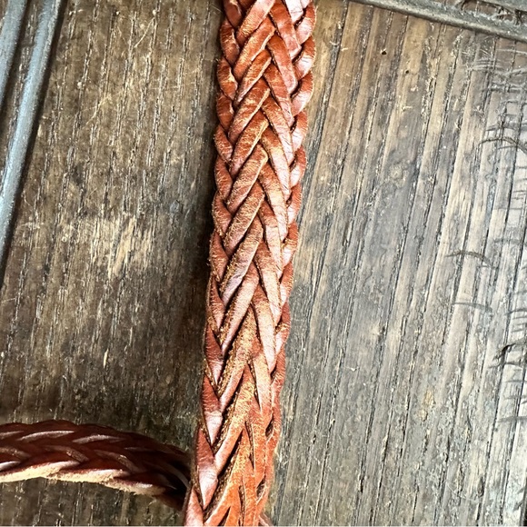 Full Grain Cowhide Braided Leather Belt Size‎ 38 - Picture 5 of 5